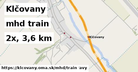 Klčovany Doprava train 