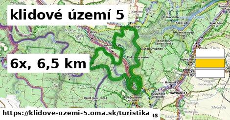 klidové území 5 Turistické trasy  