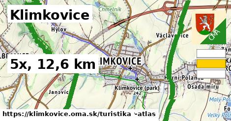 Klimkovice Turistické trasy  