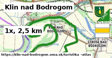 Klin nad Bodrogom Turistické trasy  