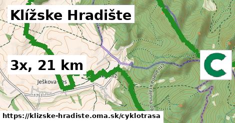 Klížske Hradište Cyklotrasy  