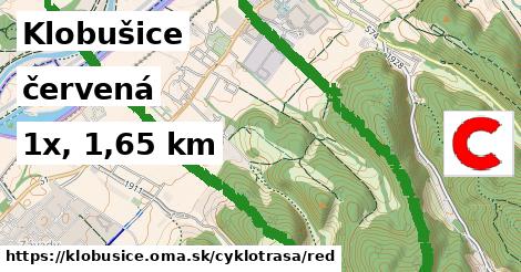 Klobušice Cyklotrasy červená 