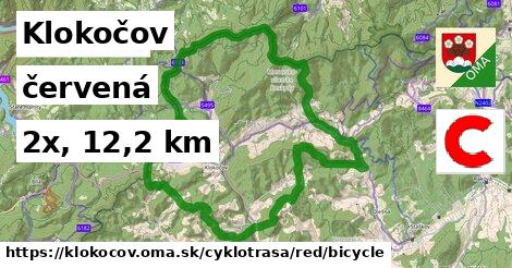 Klokočov Cyklotrasy červená bicycle