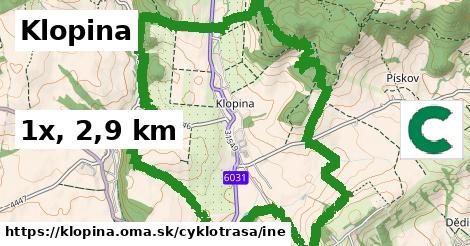 Klopina Cyklotrasy iná 
