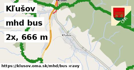 Kľušov Doprava bus 