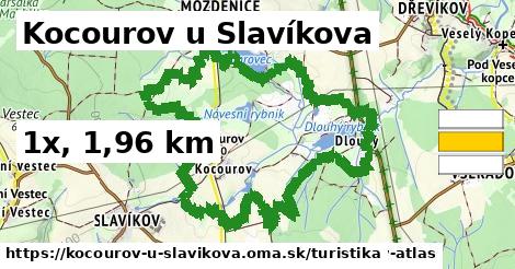 Kocourov u Slavíkova Turistické trasy  