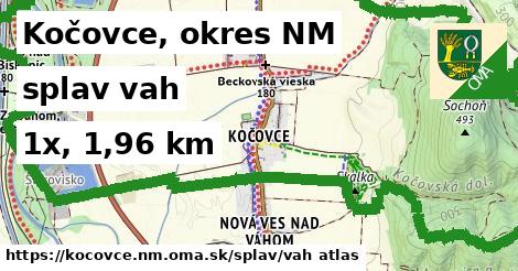 Kočovce, okres NM Splav vah 