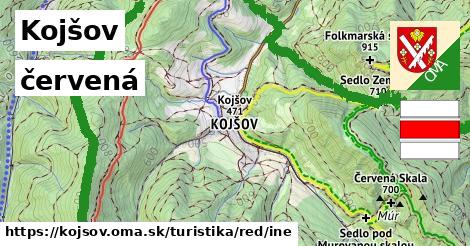 Kojšov Turistické trasy červená iná