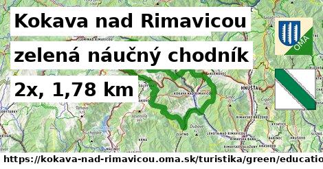 Kokava nad Rimavicou Turistické trasy zelená náučný chodník