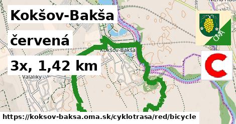 Kokšov-Bakša Cyklotrasy červená bicycle