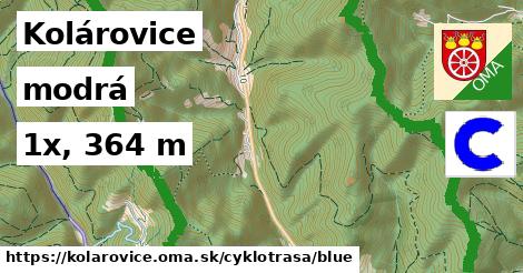 Kolárovice Cyklotrasy modrá 