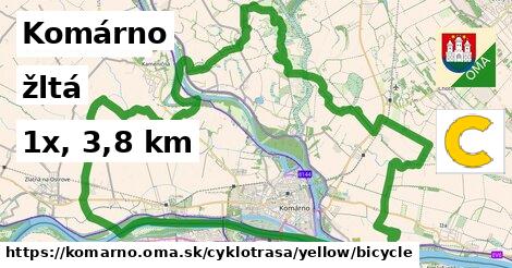 Komárno Cyklotrasy žltá bicycle