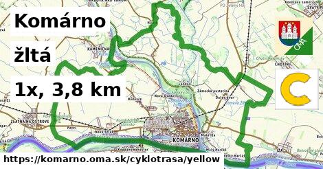 Komárno Cyklotrasy žltá 