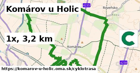 Komárov u Holic Cyklotrasy  