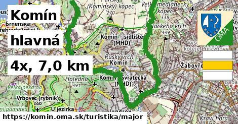 Komín Turistické trasy hlavná 