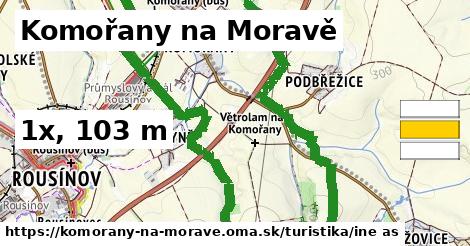 Komořany na Moravě Turistické trasy iná 