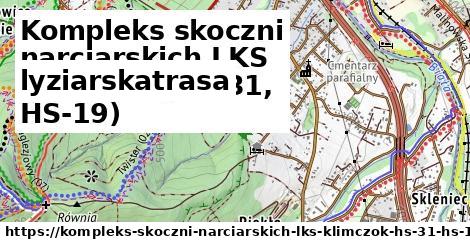 Kompleks skoczni narciarskich LKS Klimczok (HS-31, HS-19) Lyžiarske trasy  