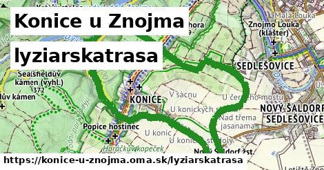 Konice u Znojma Lyžiarske trasy  