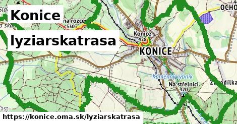 Konice Lyžiarske trasy  