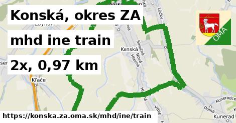 Konská, okres ZA Doprava iná train