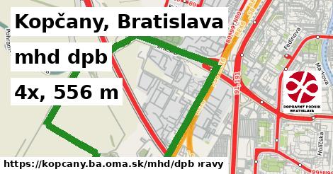 Kopčany, Bratislava Doprava dpb 