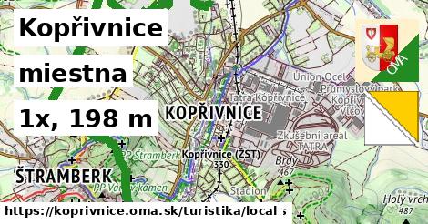 Kopřivnice Turistické trasy miestna 