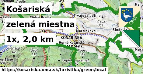 Košariská Turistické trasy zelená miestna