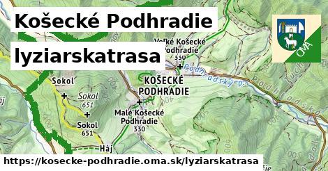 Košecké Podhradie Lyžiarske trasy  