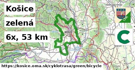 Košice Cyklotrasy zelená bicycle