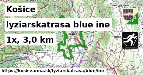 Košice Lyžiarske trasy modrá iná