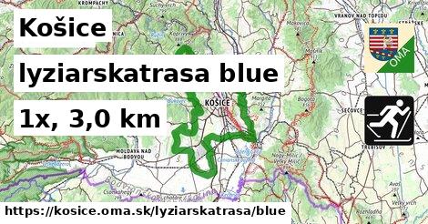 Košice Lyžiarske trasy modrá 