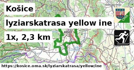 Košice Lyžiarske trasy žltá iná