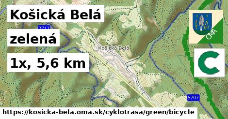 Košická Belá Cyklotrasy zelená bicycle