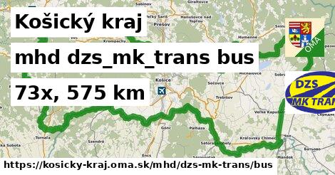 Košický kraj Doprava dzs-mk-trans bus