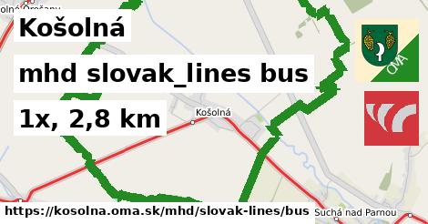 Košolná Doprava slovak-lines bus