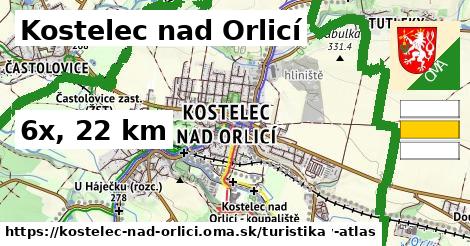 Kostelec nad Orlicí Turistické trasy  