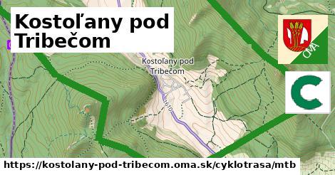 Kostoľany pod Tribečom Cyklotrasy mtb 