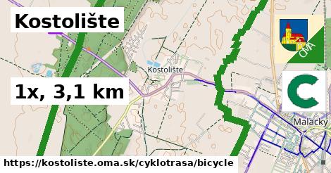 Kostolište Cyklotrasy bicycle 