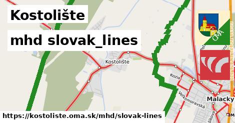 Kostolište Doprava slovak-lines 