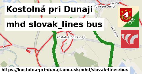 Kostolná pri Dunaji Doprava slovak-lines bus