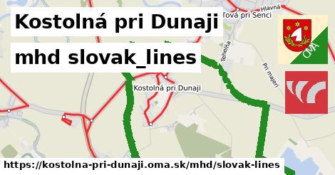 Kostolná pri Dunaji Doprava slovak-lines 