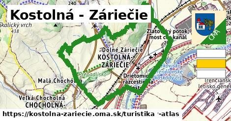 Kostolná - Záriečie Turistické trasy  