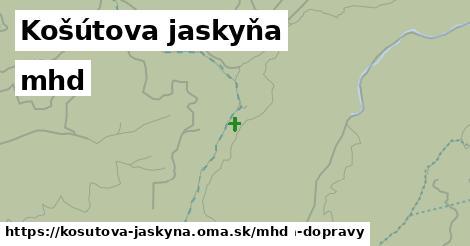 Košútova jaskyňa Doprava  