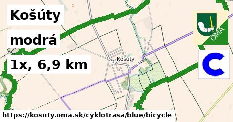 Košúty Cyklotrasy modrá bicycle