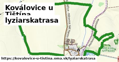 Koválovice u Tištína Lyžiarske trasy  