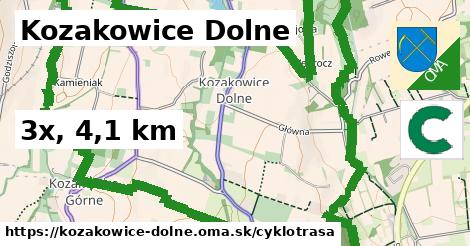 Kozakowice Dolne Cyklotrasy  