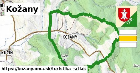 Kožany Turistické trasy  