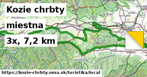 Kozie chrbty Turistické trasy miestna 