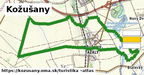 Kožušany Turistické trasy  
