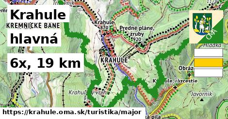 Krahule Turistické trasy hlavná 